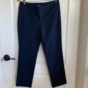 Nic + Zoe wonderstretch straight ankle pants. Navy Size 10 Petite (I’m 5’4”).